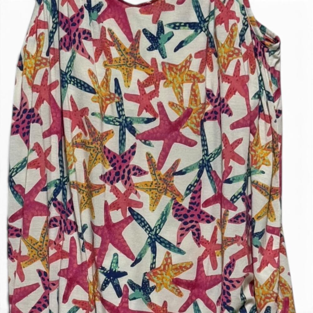 Soma Wide Leg Pajama Lounge Set Colorful Starfish XL - Picture 3 of 8